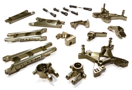 Grey Billet Machined T3 Suspension Upgrade Kit for 1/10 Stampede 4X4 & Slash 4X4