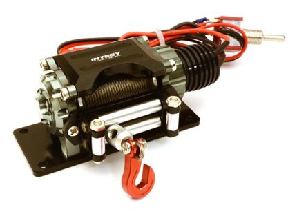 Billet Machined T3 Realistic Mega Winch for Scale Rock Crawler 1/10 Size - Gun