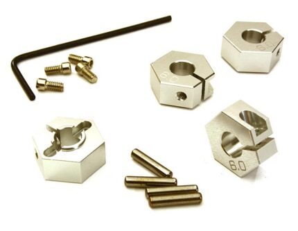 12mm Hex Wheel (4) Hub 6mm Thick for Traxxas 1/10, Axial, Tamiya, Drift & TC