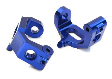 Billet Machined Blue Caster Blocks for Traxxas 1/10 4-Tec 2.0