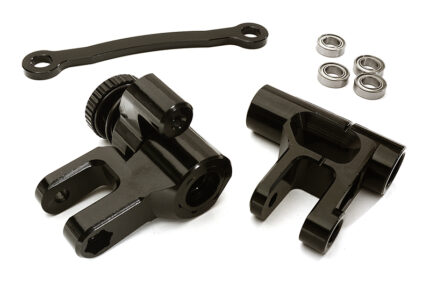 Black Billet Machined Steering Bellcrank for Losi 1/5 Desert Buggy XL-E