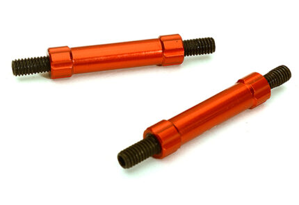 Billet Machined 25mm Aluminum Linkages (2) M4 Threaded for 1/10 Scale Crawler