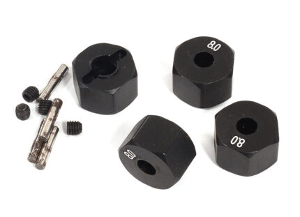 12mm Hex Wheel (4) Hub 8mm Thick for 1/10 Traxxas, Axial, Tamiya, Drift & TC