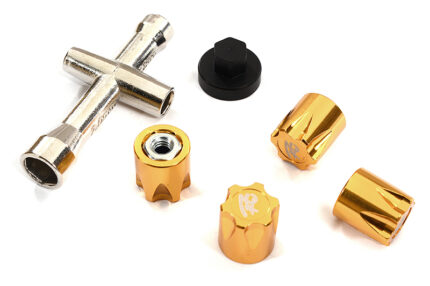 Realistic Gold Billet Machined M4 Size Wheel Nut for 1/10 Scale Models