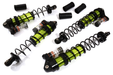 Green Billet Machined Piggyback Shock Upgrade for Arrma 1/10 Granite 4X4 3S BLX