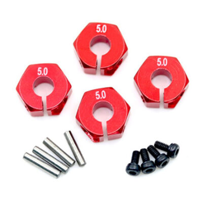12mm Hex Wheel (4) Hub 5mm Thick for 1/10 Traxxas, Axial, Tamiya, Drift & TC