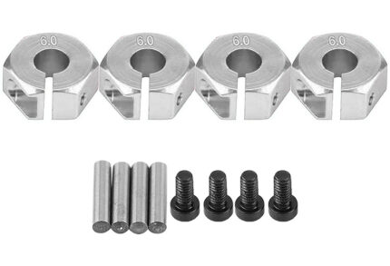 12mm Hex Wheel (4) Hub 6mm Thick for 1/10 Traxxas, Axial, Tamiya, Drift & TC