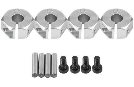 12mm Hex Wheel (4) Hub 7mm Thick for 1/10 Traxxas, Axial, Tamiya, Drift & TC