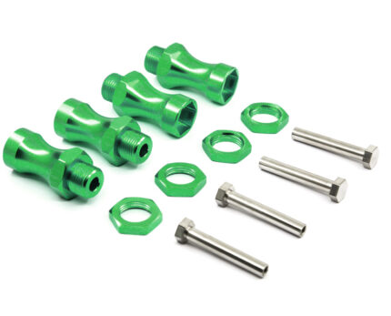 12-to-17mm Conversion Alloy Hex Wheel (4) Hub +25mm Offset for 1/10 Scale RC