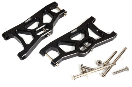 Machined Alloy Front Suspension Arms for 1/10 Slash 2WD & Stampede 2WD - Black