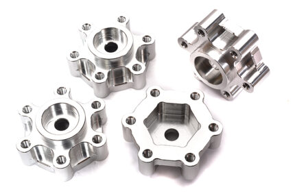 Billet Machined 17mm Hex-to-6 Bolt Wheel Adapters for Losi 1/8 LMT 1.0