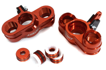 Red Billet Machined Steering Knuckles for Arrma 1/7 Limitless All-Road