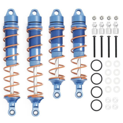Blue Alloy Machined Shock Absorbers Set of 4 for Arrma 1/8 Kraton 6S BLX V5