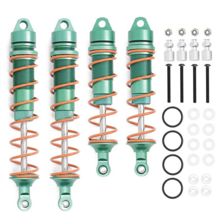 Green Alloy Machined Shock Absorbers Set of 4 for Arrma 1/8 Kraton 6S BLX V5