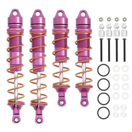 Pink Alloy Machined Shock Absorbers Set of 4 for Arrma 1/8 Kraton 6S BLX V5