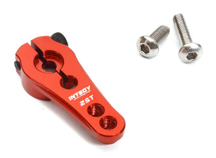 Red Billet Machined Alloy Servo Horn 25T for Futaba Servos (r = 16mm, 20mm)
