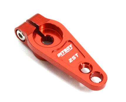 Red Billet Machined Alloy Servo Horn 25T for Futaba Servos (r = 15mm, 19mm)