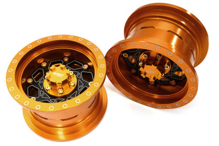 Billet Machined 8 Spoke Alloy Wheel Upgrade Kit (1-pair) for 1/6 SCX6