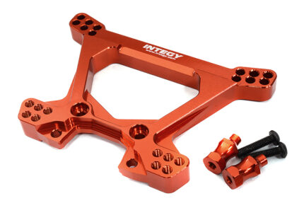 Red Billet Machined Rear Shock Tower Upgrade for Traxxas 1/10 Scale Hoss 4X4