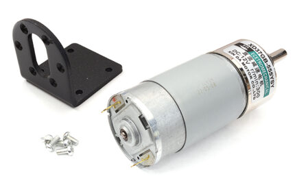 37GB555 (15W) DC Motor w/ Gear Reduction Gearbox & Motor Mount 12v300