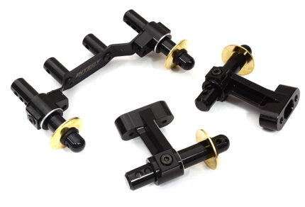 Black Front & Rear Body Mounts for Arrma Kraton 4X4 4S V2 BLX 1/10 Scale