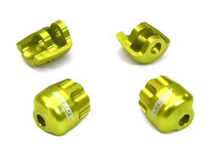 Green Billet Machined Shock Cap Protectors for Arrma 1/8 Kraton 6S BLX RC Truck