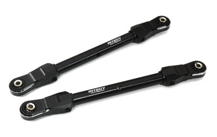 Billet Machined Black Front 120mm Toe Links (2) for Traxxas 1/8 Sledge 4WD