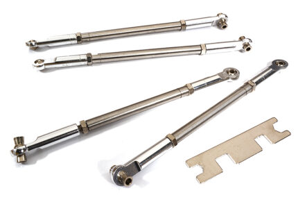 Complete Titanium Turnbuckle Set (4) for T-Maxx 3903 3905 3908 4907 4908 4909