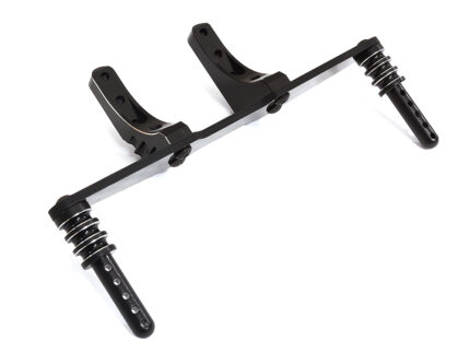 Black Machined Rear Body Mount Upgrade Set for Traxxas 1/10 Slash 2WD