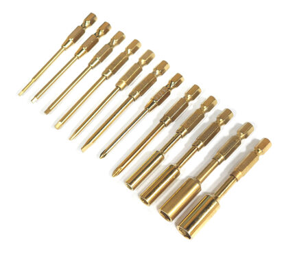 Replacement Driver Tips Set 1/4 Inch for C30125