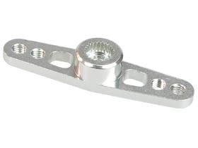 3Racing 2.6mm Aluminum Double Servo Arm for Ko Propo/Sanwa - Silver