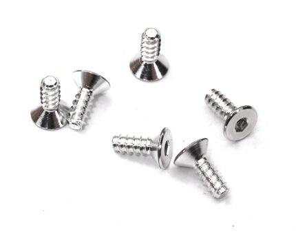 7075 Lightweight Aluminum Flat Head Tapping Screw (6) 3x8mm
