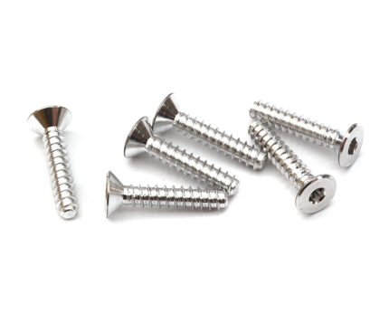 7075 Lightweight Aluminum Flat Head Tapping Screw (6) 3x15mm