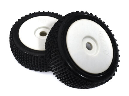 1/8 Buggy Dish Wheel+Tire (2) SQ-Pattern 17mm (O.D.=110mm)