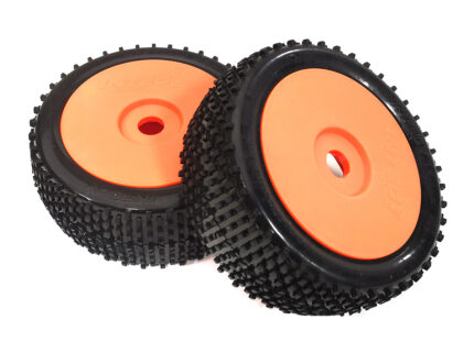 1/8 Buggy Dish Wheel+Tire (2) H-Pattern 17mm (O.D.=110mm)