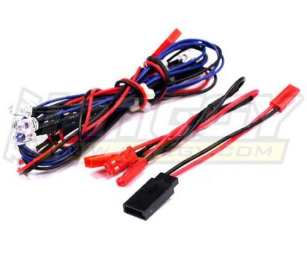 LED Light Set System for 1/10 Touring Car (6V) 4 Blue & 2 Red LEDs