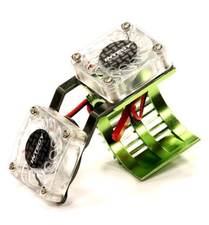 Twin Cooling Fan + Heatsink for 540/550 Size Motor w/ 36mm O.D.