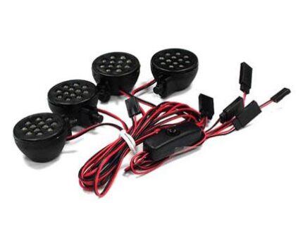 Off-Road High Brightness Large Spot LED Light Set+Housing (4)+On/Off