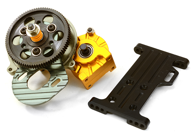 Billet Center Gearbox w/ Metal Gears for AX10, SCX-10, and Custom DIY Projects - Image 3