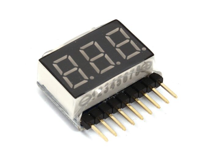 Type II Digital Voltage Checker for LiPo Battery 1S-6S Packs 2.8V-25.2V - Image 1