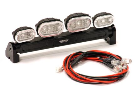 Realistic Roof Top Spot Light Set (4) LED Blue w/ Adj. Housing for 1/10 1/8 1/5