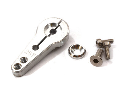 Billet Machined Single Sided Servo Horn 25T for Futaba Servo (r=20, 24mm Holes)