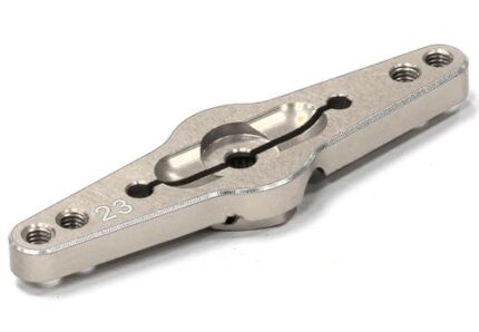 Billet Machined Double Sided Servo Horn 23T for KO & JR Servo (r=20, 24mm Holes)