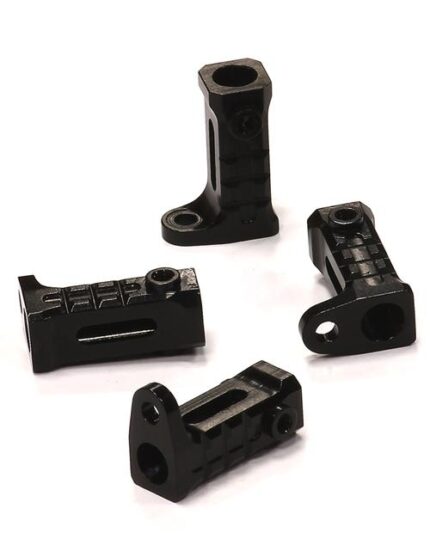 Billet Machined Alloy Rock Rail Mounts (4) for Axial SCX-10, Dingo & Honcho