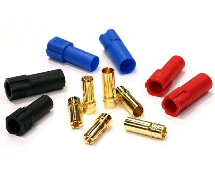 High Current Gold Plated 6mm Bullet Brushless Motor Connector Set - Image 1