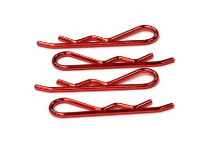 Color Body Clips Large (4) for 1/5 & 1/4 Size Vehicles