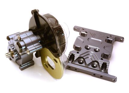 Billet Machined Main Gearbox w/ Metal Gears for Axial SCX-10 Honcho Jeep & Dingo