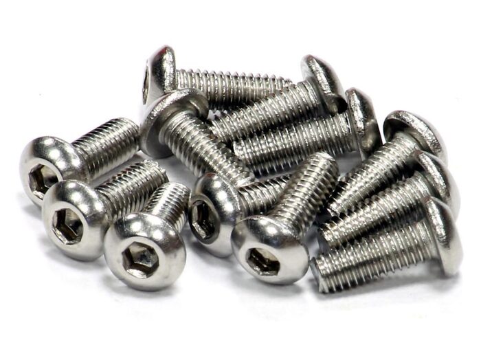 Stainless Steel Socket Head Button Screw (12) M3x8mm Size - Image 1