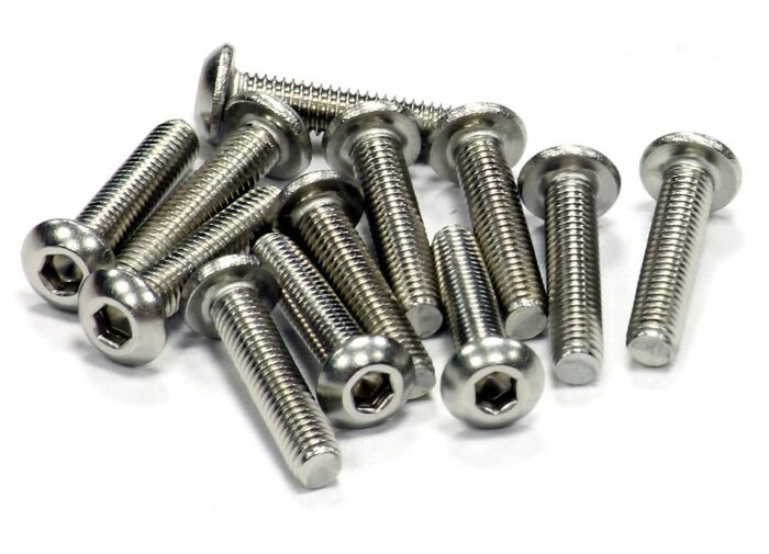 Stainless Steel Socket Head Button Screw (12) M3x14mm Size - Image 1