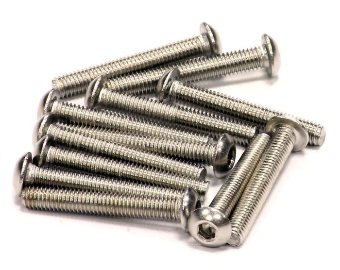 Stainless Steel Socket Head Button Screw (12) M3x20mm Size - Image 1